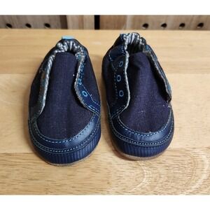 ROBEEZ Stylish Steve Soft Soles Denim Navy Blue Leather Baby Shoes 0 - 6 Months